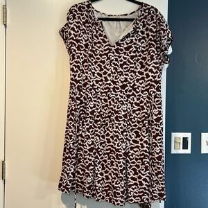 Side tie cinched waist dress